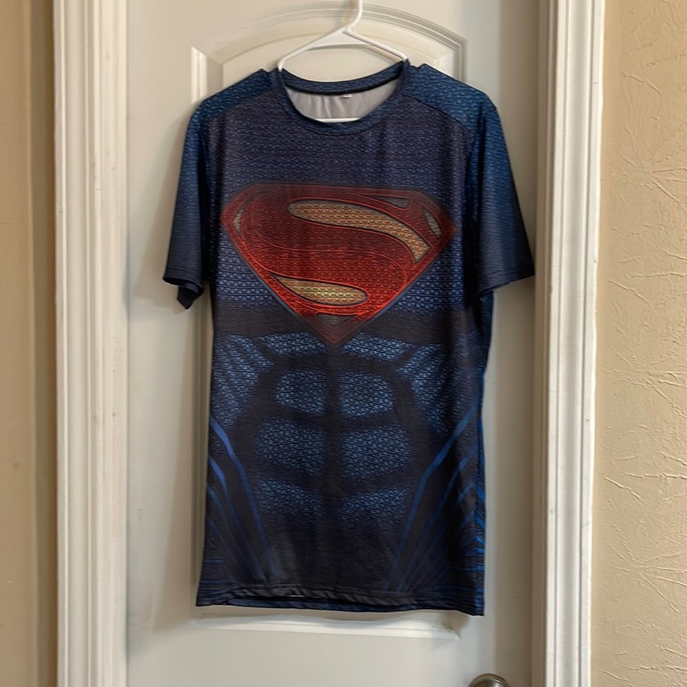 ♻️ Superman Muscle Graphics Tee Shirt Size XL